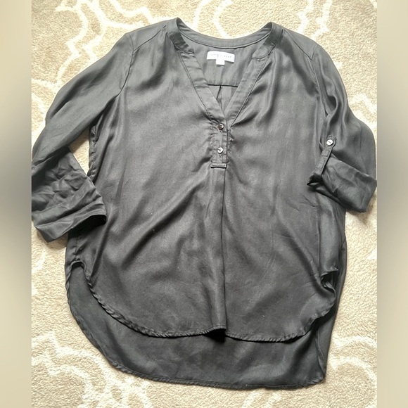 Amour Vert Long Sleeve Rollup Blouse - Picture 3 of 6